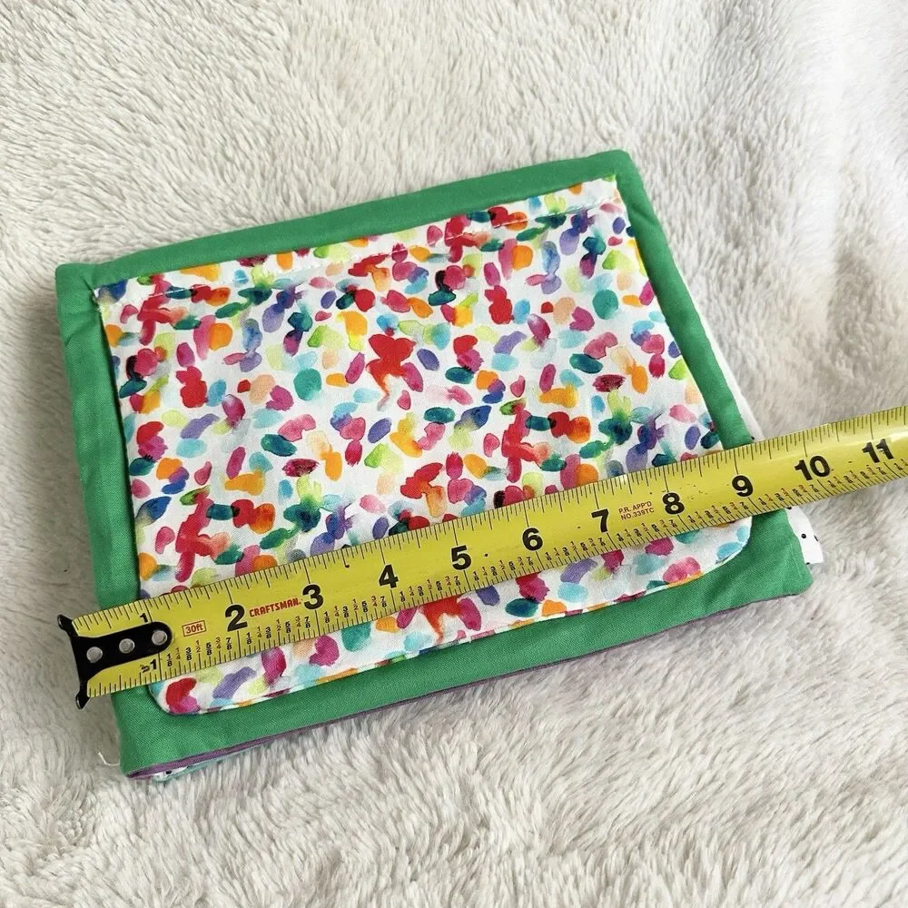 Lovevery Soft Cloth Baby Activity Book Tactile Sensory Crinkle Pages Rainbow Cat